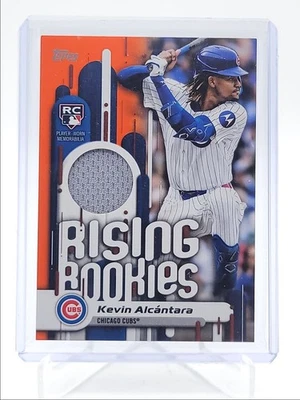 KEVIN ALCANTARA 2025 TOPPS UPDATE RISING ROOKIES PATCH ORANGE RC /25 Q5369 - Image 1 of 2