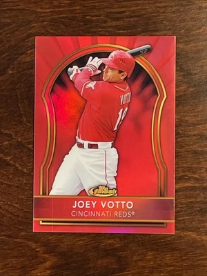 2011 Topps Finest Red Refractor /25 Joey Votto #47 - Image 1 of 4