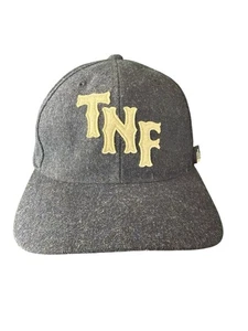 The North Face TNF Hat Cap Flex Fit Large L-XL Mens Black White Wool Outdoor - Imagen 1 de 7