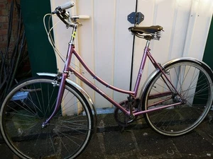 Raleigh Caprice Ladies Dutch Style Loop Town Bike Bicycle 3 gears Pink Womens - Picture 1 of 16