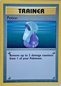 Poción 94/102 Base Set Entrenador Tarjeta Ilimitada Original De Colección Pokémon Juego de Cartas Coleccionables - LP - Imagen 1 de 2