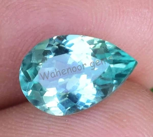 Natural Serendibite 3.80 Ct Green Bluish Pear Stunning Certified Loose Gemstone - Bild 1 von 7