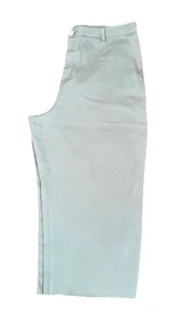 TU .. Grün Wide Leg Cropped Stretch Stoff Jeans Größe 20 Innenbein 23" - Bild 1 von 5