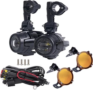 Motorcycle Driving Lights, orange light Auxiliary Black  - Bild 1 von 8