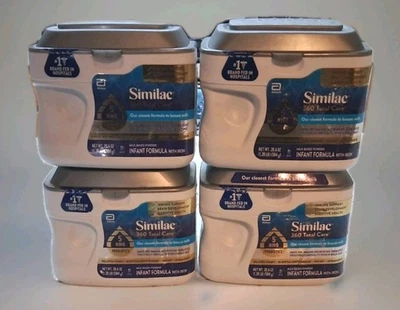 Lote de 4 Similac 360 Total Care Baby Powder Fórmula Infantil 20.6 OZ Exp 4/26 NUEVO Foto 1 de 4