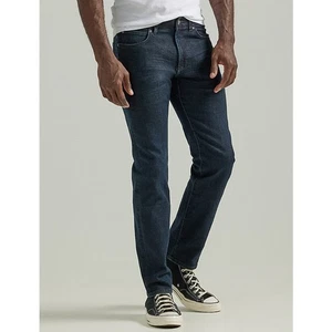 Pantalones de mezclilla Lee Modern Series para hombre movimiento extremo ajustados de pierna recta en lucioperca 42x32 - Imagen 1 de 5