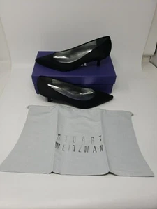 Neu Stuart Weitzman Damen-Pumps Größe M8,0 schwarz Veloursleder spitz zulaufend 1,5" Absatz - Bild 1 von 10