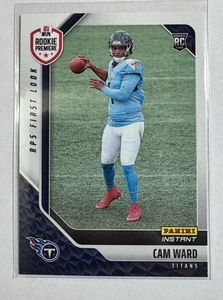 2025 Panini Instant NFL RPS First Look #4 Cam Ward RC Rookie TITANS A - Picture 1 of 9