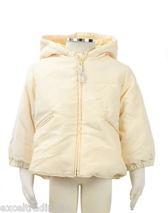 Jacadi Mädchen Seille gelb vanille Parka mit Kapuze Größe 6 Monate neu mit Etikett $ 72 - Bild 1 von 5