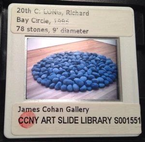 Richard Long "Bay Circle 1995" British Land Art 35mm Glass Art Slide - Picture 1 of 3