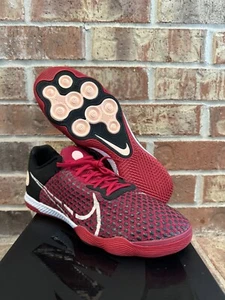 Nuevos 11.5 Nike React Gato IC Zapatos de Fútbol de Interior Cardinal Rojo CT0550-609 Para Hombre - Imagen 1 de 6
