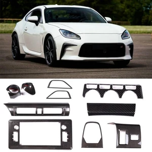 10Pcs/Set Carbon Fiber Pattern Interior Trim Set Fits GR86 Subaru BRZ 2022-2025 - Picture 1 of 12