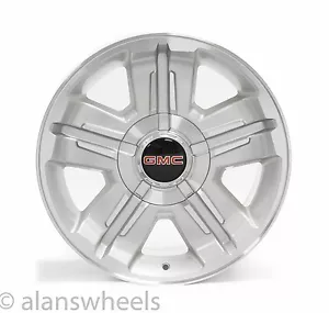 4 NEW GMC Sierra Yukon Denali Silver Machined 18” Wheels Rims Free Shipping 5300 - Picture 1 of 2