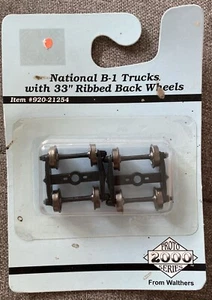 Proto 2000 #920-21254 HO National B-1 Trucks w/33" Ribbed Back Metal Wheels - Picture 1 of 2