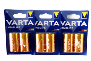 4 x Varta Longlife 4114 Baby C LR14 Alkaline Batterie 1,5V - 2 x 2er Blister - Bild 1 von 3