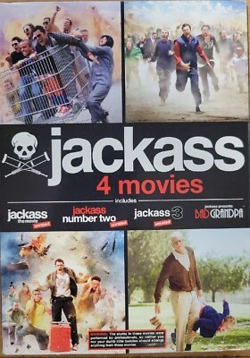 NEW DVD Jackass Trilogy 4 Movie Collection 1, 2, 3 & Bad Grandpa DVD SEALED Foto 1 de 2