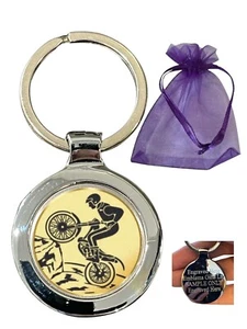 Motorsport Trial Bike (E) Personalised Beta Keyring in Gift Bag - Picture 1 of 3
