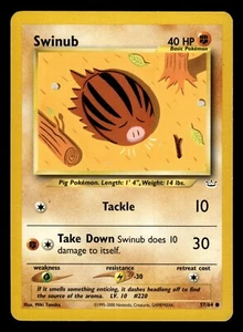 Swinub 57/64 Neo Revelation Pokemon Card - Picture 1 of 2