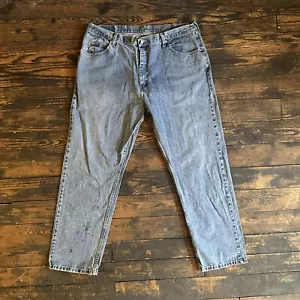 Wrangler Jeans Men’s Size 40x32 100% Cotton Blue Denim Relaxed Fit Pants - Picture 1 of 6