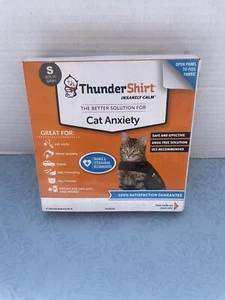 Cat Anxiety Thunder Shirt Size S Solid Gray Small Under 9 lbs Calming Vet Visits - Imagen 1 de 6