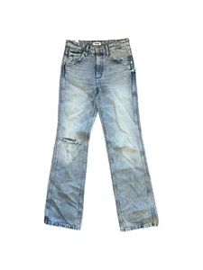 Wrangler Wrancher High Rise Bootcut Jeans Women's Size 24x31 Distressed Cowboy - Picture 1 of 10