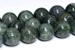 9MM Genuine Natural Green Chrysoberyl Cat Eye Grade A Round Loose Beads 15.5" - Picture 1 of 3