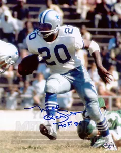 Mel Renfro Dallas Cowboys Signed Autographed Action 8x10 HOF 96 - Picture 1 of 1