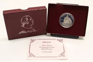 1982 George Washington 250th Anniversary Of Birth .90% Silver Half Dollar Coin - Picture 1 of 4