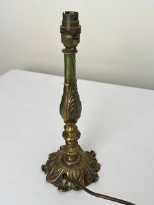 Vintage Ornate Metal Table Lamp Baroque Style Lighting Fixture - Picture 1 of 6