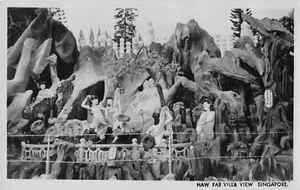 Postcard RPPC Haw Par Villa View Singapore 1954 - Picture 1 of 2