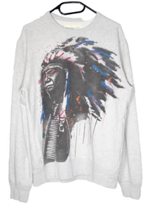 Denim & Supply Ralph Lauren Indian Chief GREY SWEATSHIRT | Crew neck S/M - Picture 1 of 8