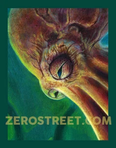 Octopus Cephalopod Ocean Tiki Art Cocktail Lowbrow Pop Tiki Bar Man Cave Print - Picture 1 of 1