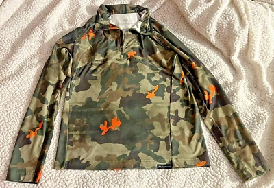 Camuflaje verde Obermeyer 1/4 cremallera talla grande poco usado para niños Foto 1 de 2