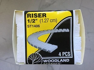 Woodland Scenics 1/2" Risers 4 Pk Each Measures 1/2" x 2-1/2" x 24" # ST 1406 FS - Picture 1 of 1