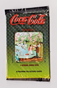 1995 Collect A Card Coca Cola Wax Pack Series 4 Very Rare Free Shipping - Bild 1 von 2