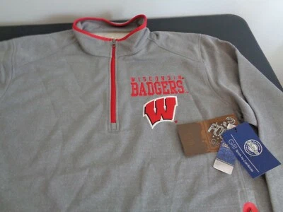 WISCONSIN BADGERS Pullover 3 Four G-III Sudadera XL Envío Gratis NUEVO Gris Foto 1 de 3