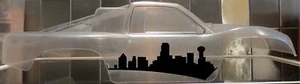 Vinyl paint masking, stencil, decal for RC bodies (City Skyline) - Picture 1 of 2