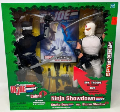 GI Joe 2003 - Snake Eyes vs. Storm Shadow 1:6 Ninja Showdown Spy Troops DVD Nuevo Foto 1 de 4