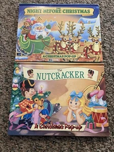 Landoll Vintage 1996 Christmas Pop Up Books Night Before Christmas & Nutcracker - Picture 1 of 12