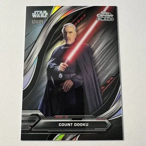 2024 Topps Chrome Black Star Wars Count Dooku #55 Refractor 121/199 - Picture 1 of 2