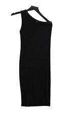 Baukjen Women's Midi Dress UK 10 Black Viscose with Elastane Bodycon