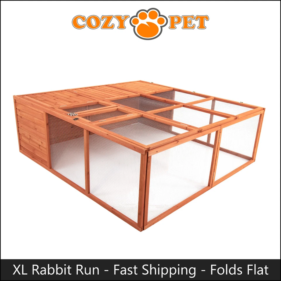 Rabbit Run Wooden by Cozy Pet Hutch Guinea Pig Tortoise Chicken XL Model RR14N - Image 1 of 4
