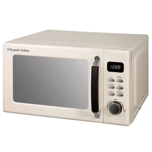 Russell Hobbs Cream Microwave Oven 20L 800W RHM2026C Stylevia Digital Defrost - Picture 1 of 8