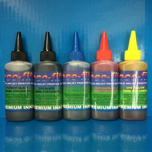 500ml ECOFILL Pigment/Dye Refill Ink Fit Canon Pixma MG5750 MG5751 MG5752 MG5753 - Picture 1 of 4