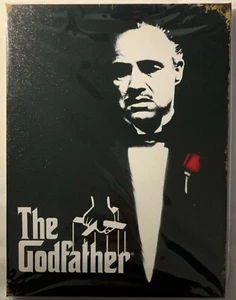 The Godfather Canvas Portrait (1972) Print Mancave Art 19x25CM Italian FREE POST - Picture 1 of 4