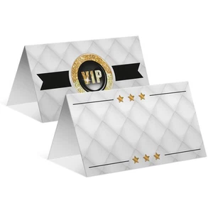 Blanko Platzkarten Namenskarten Tischkarten Geburtstag Hochzeit - VIP Gold - Bild 1 von 3