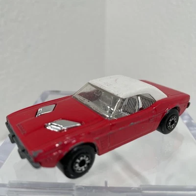 VINTAGE 1975 Matchbox Lesney Superfast #1 Dodge Challenger Red Chrome Interior - Image 1 of 4