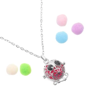  Ätherisches Öl Diffusor Anhänger Aromatherapie Halskette Runde Medaillon - Picture 1 of 12