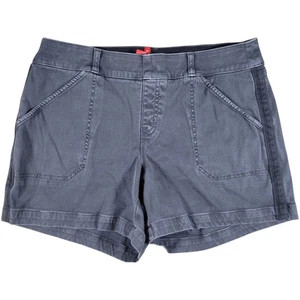 Spanx Stretch Twill Shorts Damen L grau Chino Freizeit 5" Taschen zum Überziehen 20318R - Bild 1 von 7