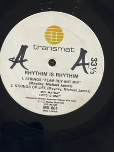 Rhythim Is Rhythim Strings Of Life TRANSMAT rare techno Early Print - Imagen 1 de 5